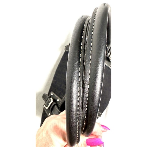 Fossil black signature canvas Satchel ITEM 190 - Picture 5 of 5